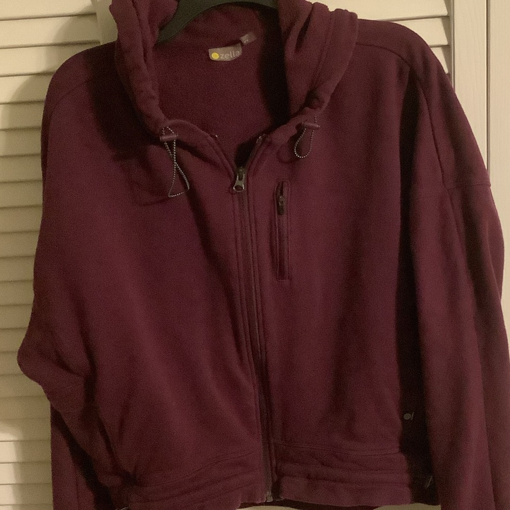 Zella dark purple Full-Zip Jacket size medium